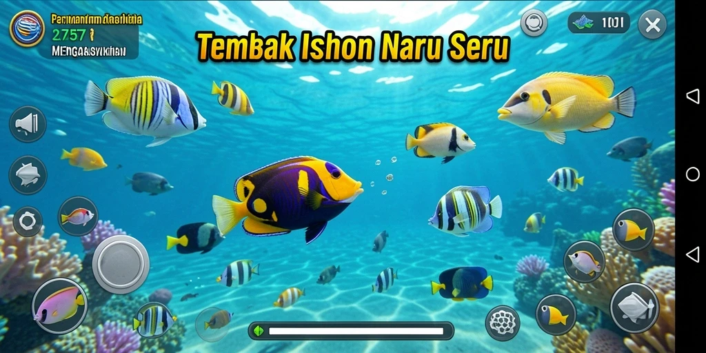 Gameplay Tembak Ikan yang seru dan menegangkan.