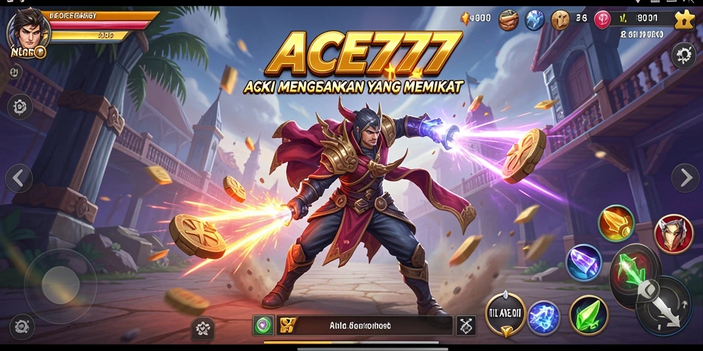 Tangkapan layar menunjukkan aksi mendebarkan dalam game ACE777.