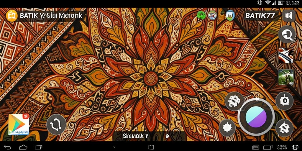 Tampilan gameplay BATIK77 menunjukkan proses kreatif dalam desain batik.