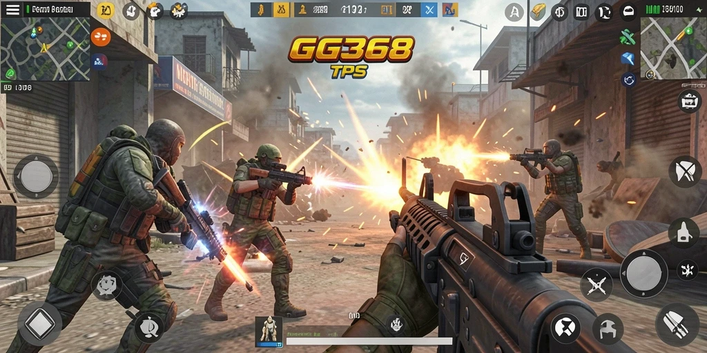 Tampilan gameplay GG368 yang penuh aksi dan strategis.