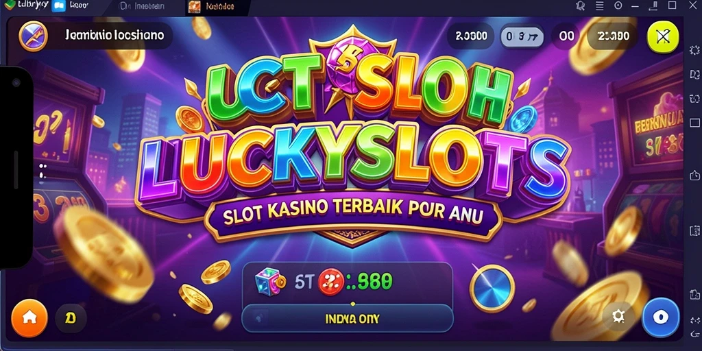 Tampilan permainan slot yang dinamis dalam LUCKYSLOTS.