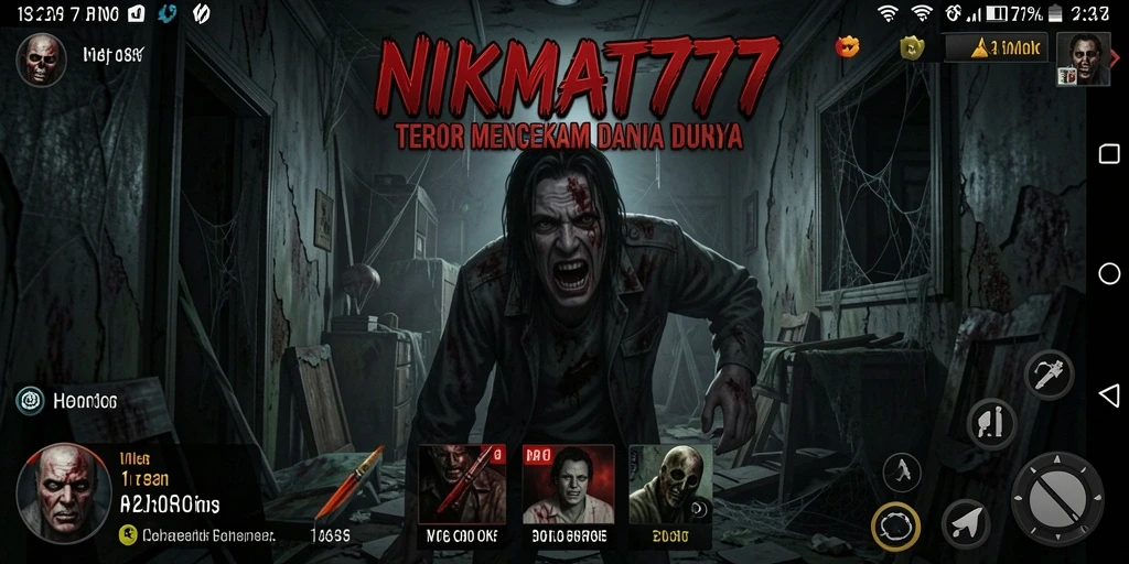 Gameplay NIKMAT777 menampilkan suasana Horror yang mencekam dan menegangkan.