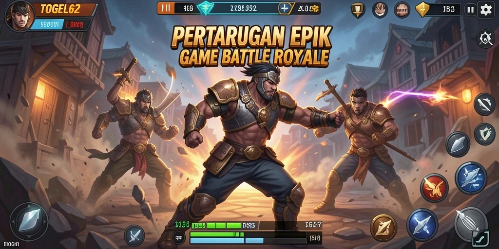 Tampilan seru gameplay Battle Royale di TOGEL62.