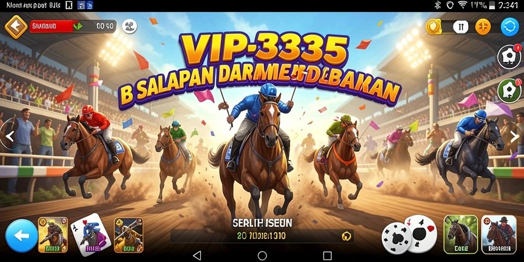 Screenshot gameplay VIP333 menampilkan aksi balapan yang seru dan mendebarkan.